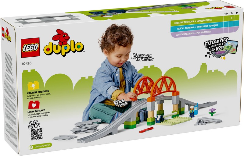 LEGO DUPLO 10426 Vasúti Híd És Sínek Kiegészítő Szett