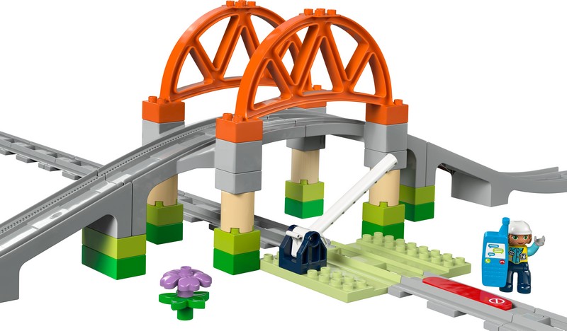 LEGO DUPLO 10426 Vasúti Híd És Sínek Kiegészítő Szett