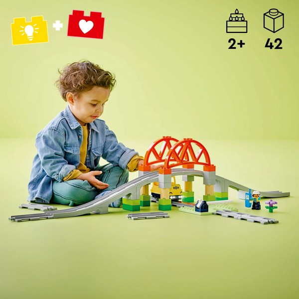 LEGO DUPLO 10426 Vasúti Híd És Sínek Kiegészítő Szett