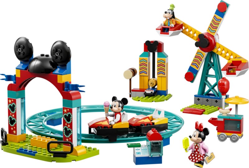 LEGO Disney 10778 Mickey, Minnie és Goofy vidámparki szórakozása