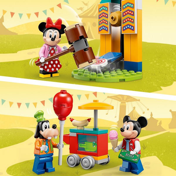 LEGO Disney 10778 Mickey, Minnie és Goofy vidámparki szórakozása