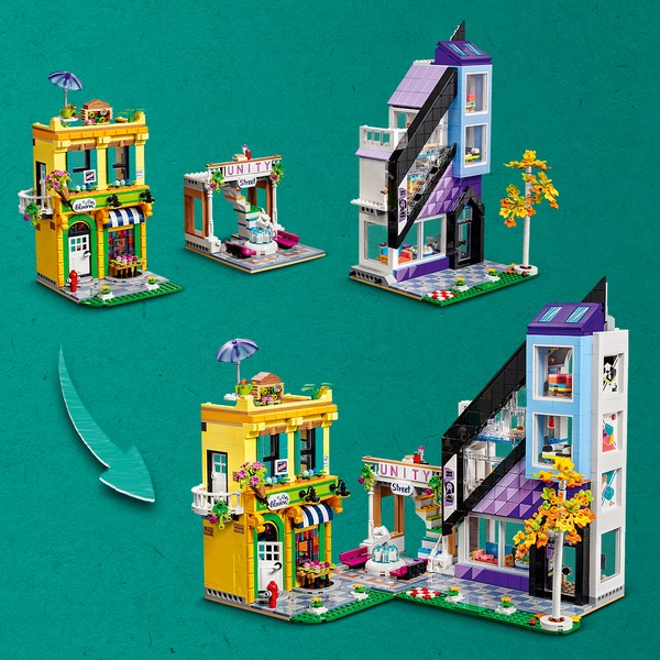 LEGO Friends 41732 Belvárosi design- és virágboltok