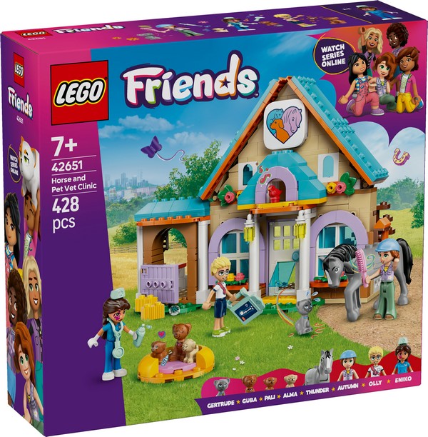 LEGO Friends 42651 Ló- És Állatkórház