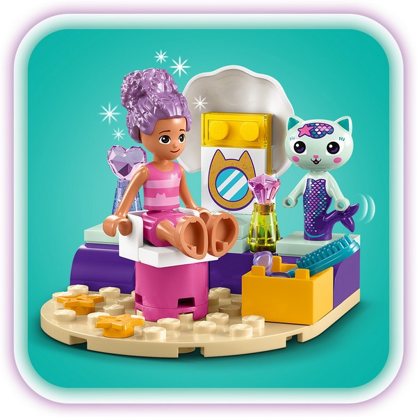 LEGO Gabby's Dollhouse 10786 Gabi és Szirénke hajója és szépségszalonja