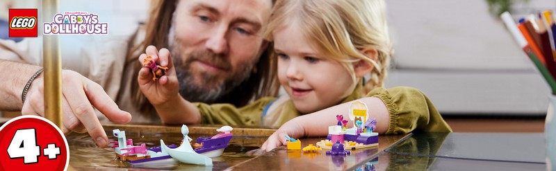 LEGO Gabby's Dollhouse 10786 Gabi és Szirénke hajója és szépségszalonja