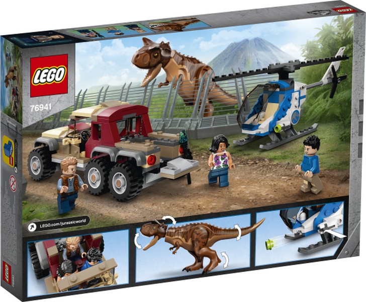 LEGO Jurassic World 76941 Carnotaurus dinoszaurusz üldözés