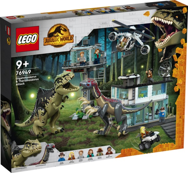 LEGO Jurassic World 76949 Giganotosaurus és therizinosaurus támadás