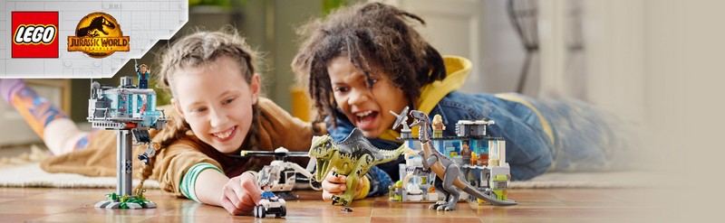 LEGO Jurassic World 76949 Giganotosaurus és therizinosaurus támadás
