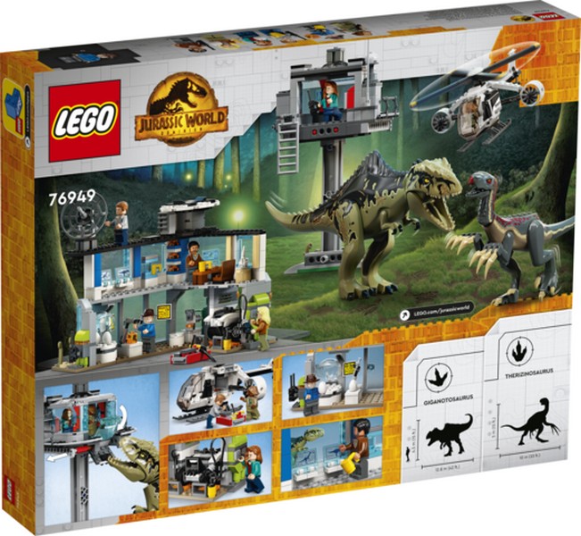 LEGO Jurassic World 76949 Giganotosaurus és therizinosaurus támadás