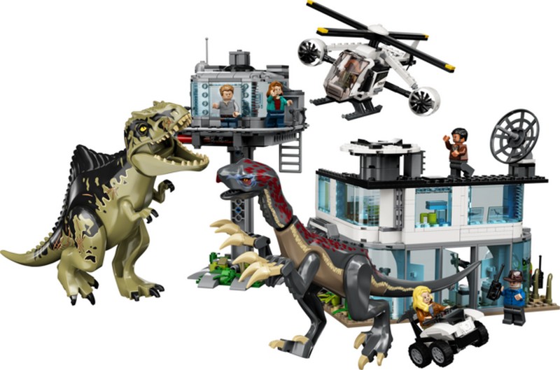 LEGO Jurassic World 76949 Giganotosaurus és therizinosaurus támadás