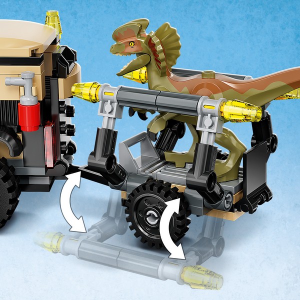 LEGO Jurassic World 76951 Pyroraptor és Dilophosaurus szállítás