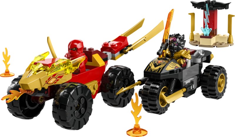 LEGO Ninjago 71789 Kai és Ras autós és motoros csatája