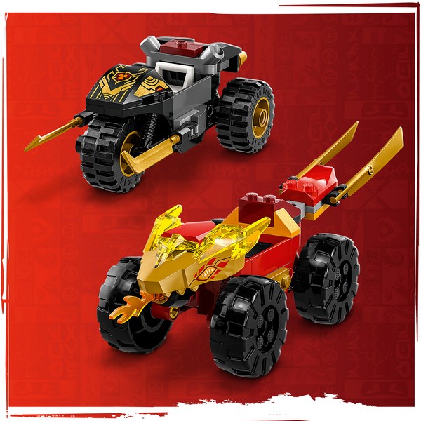 LEGO Ninjago 71789 Kai és Ras autós és motoros csatája