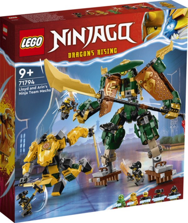 LEGO Ninjago 71794 Lloyd és Arin nindzsacsapatának robotjai