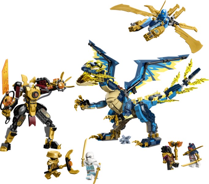 LEGO Ninjago 71796 Elemi sárkányok vs. A császárnő robotja