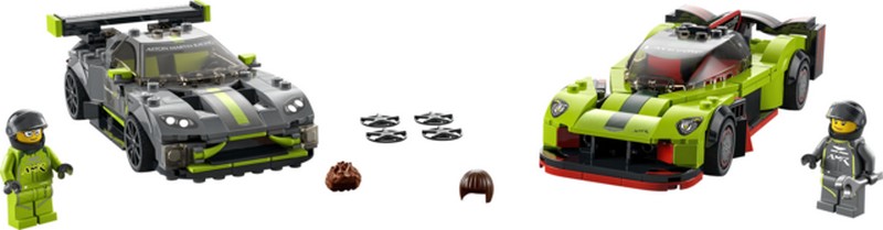 LEGO Speed Champions 76910 Aston Martin Valkyrie AMR Pro és Aston Martin Vantage GT3