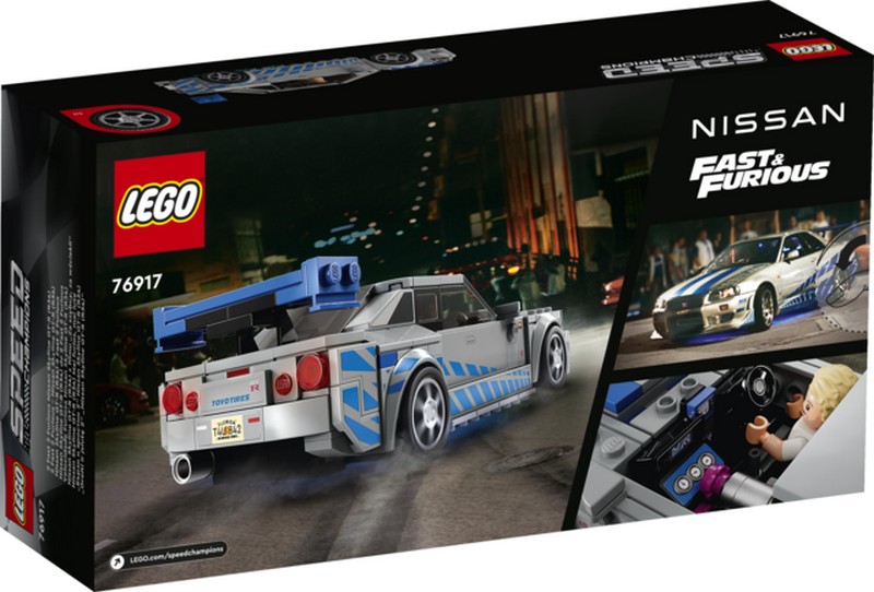 LEGO Speed Champions 76917 2 Fast 2 Furious Nissan Skyline GT-R (R34)
