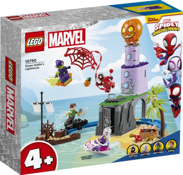LEGO Super Heroes 10790 Pókcsapat a Zöld Manó világítótornyánál