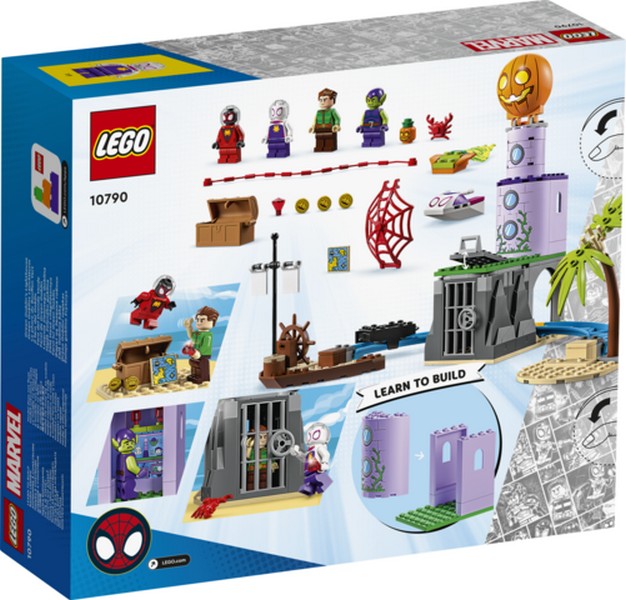 LEGO Super Heroes 10790 Pókcsapat a Zöld Manó világítótornyánál