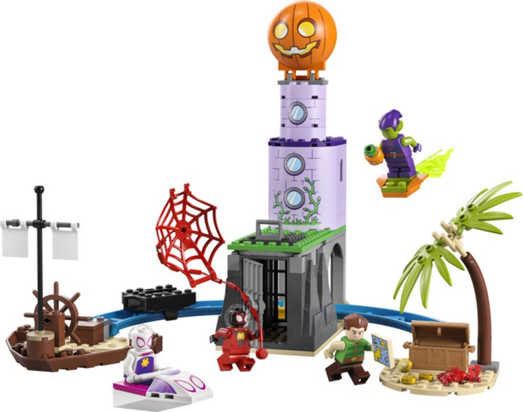 LEGO Super Heroes 10790 Pókcsapat a Zöld Manó világítótornyánál