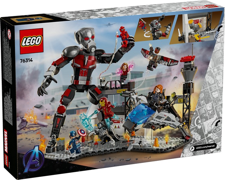 LEGO Super Heroes 76314 Amerika Kapitány: Polgárháború Csatajelenet