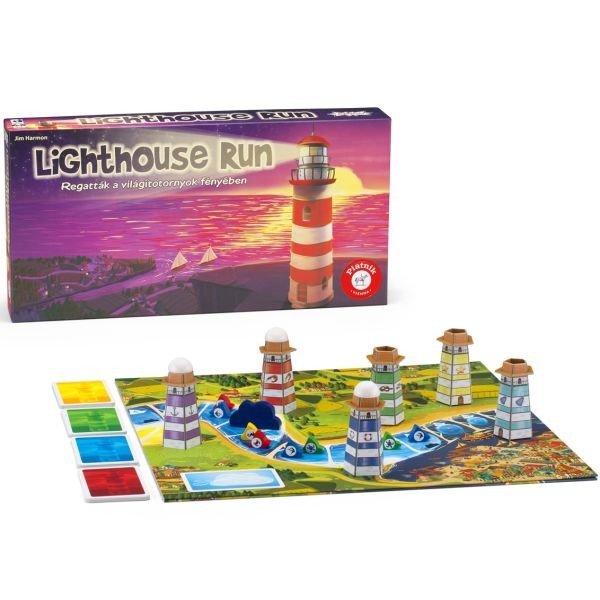 Lighthouse Run Regatták A Világítótornyok Fényében Társasjáték