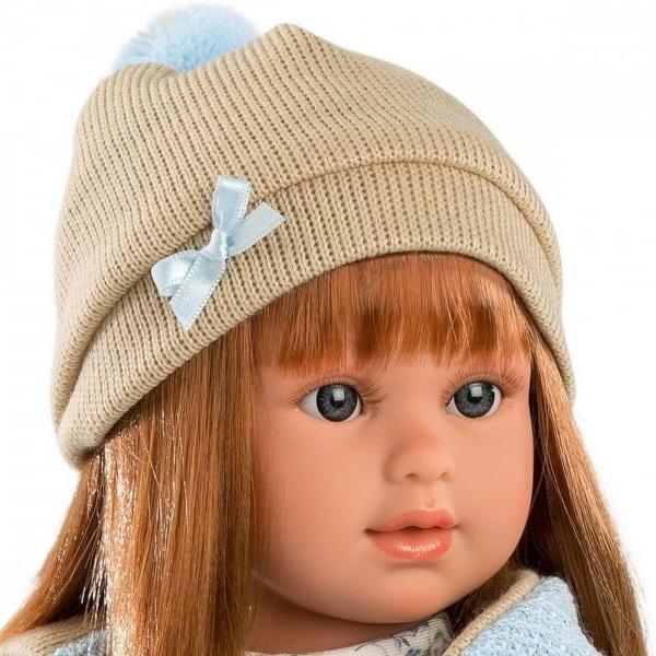 Llorens Martina 40cm-es baba kék kabáttal