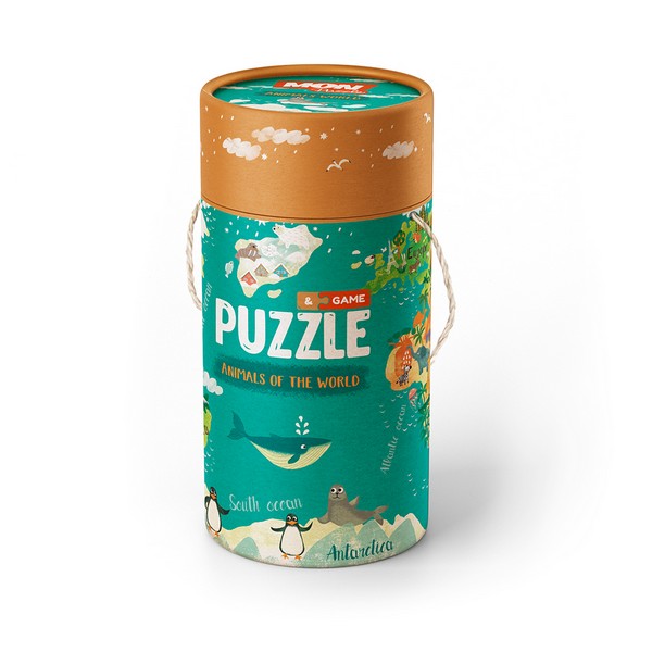 MON Puzzle 2 az 1-ben játék - A világ állatai