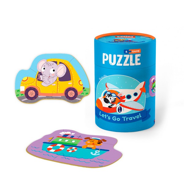 MON Puzzle 2 az 1-ben játék - Utazzunk!