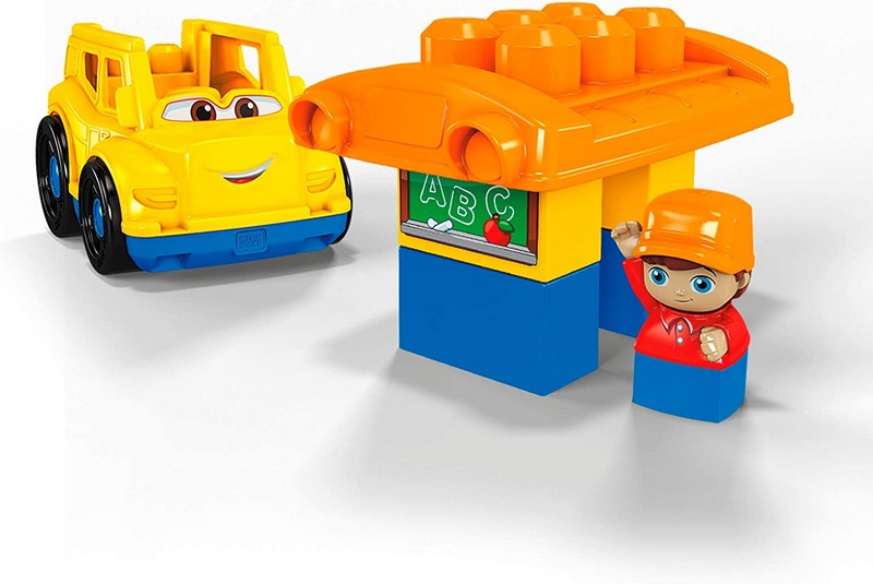 Mega Bloks Jármű Figurával - Iskolabusz