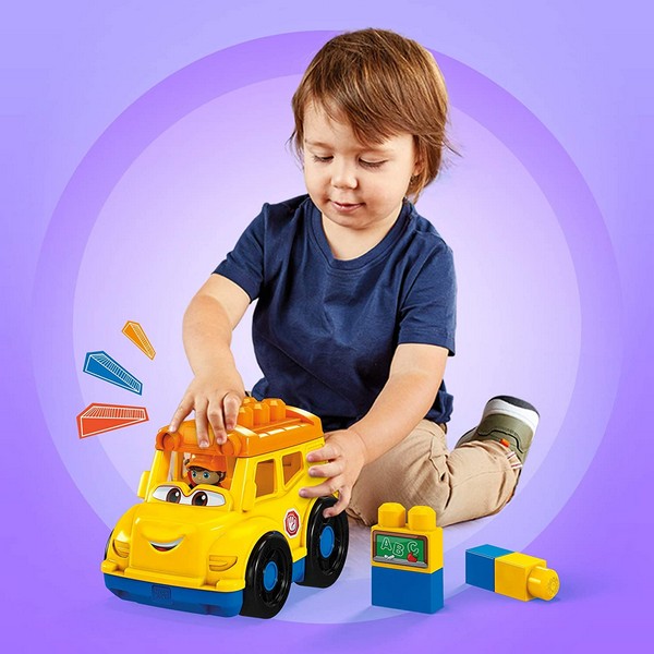 Mega Bloks Jármű Figurával - Iskolabusz
