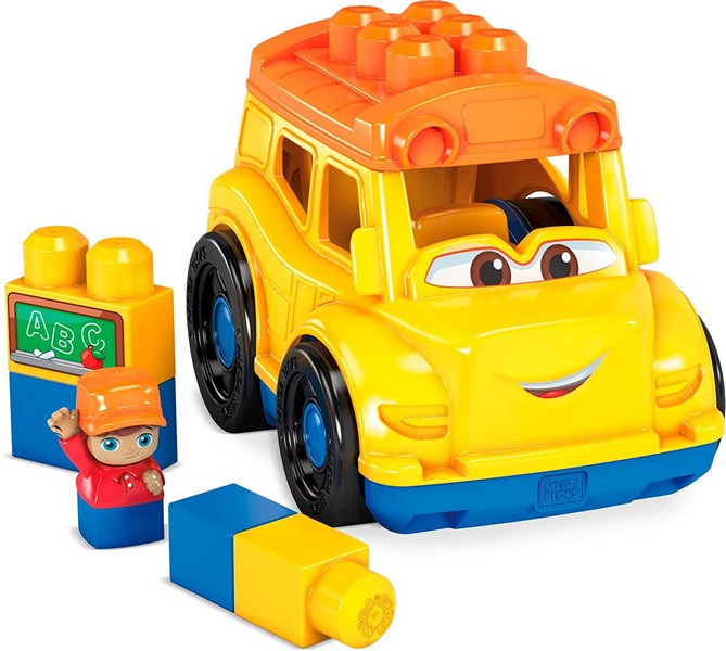 Mega Bloks Jármű Figurával - Iskolabusz