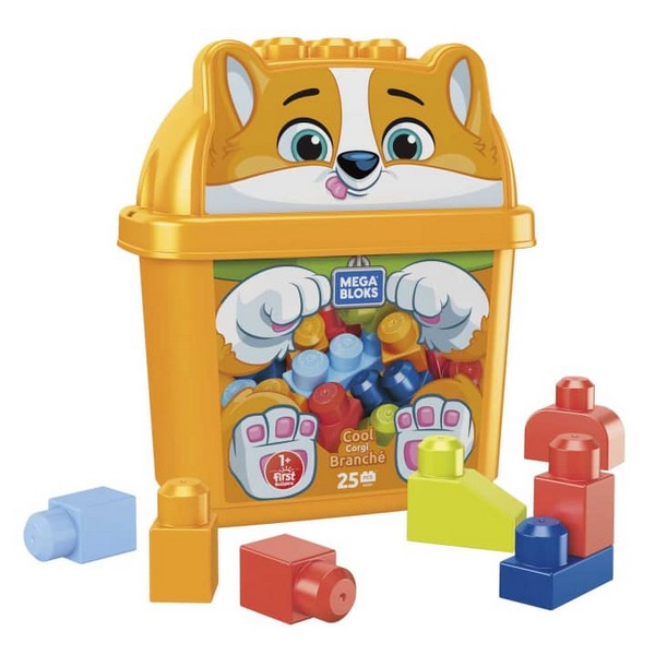 Mega Bloks Állatos Vödör - Corgi Kutyus