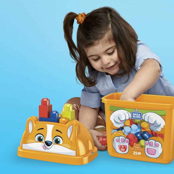 Mega Bloks Állatos Vödör - Corgi Kutyus