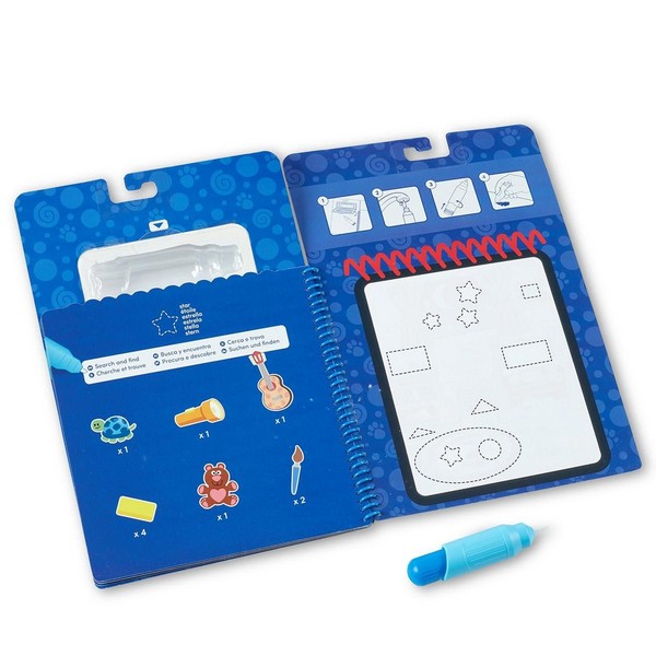 Melissa &amp; Doug Rajzolás Vízzel Azúrkék Nyomok És Te - Formák