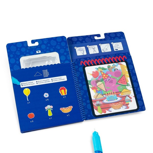 Melissa &amp; Doug Rajzolás Vízzel Azúrkék Nyomok És Te - Formák