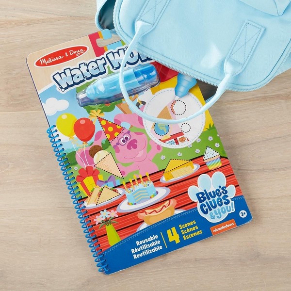 Melissa &amp; Doug Rajzolás Vízzel Azúrkék Nyomok És Te - Formák