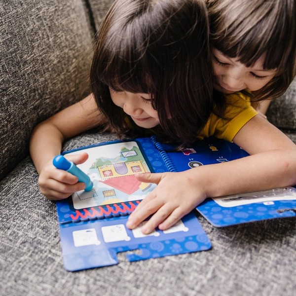 Melissa &amp; Doug Rajzolás Vízzel Azúrkék Nyomok És Te - Formák