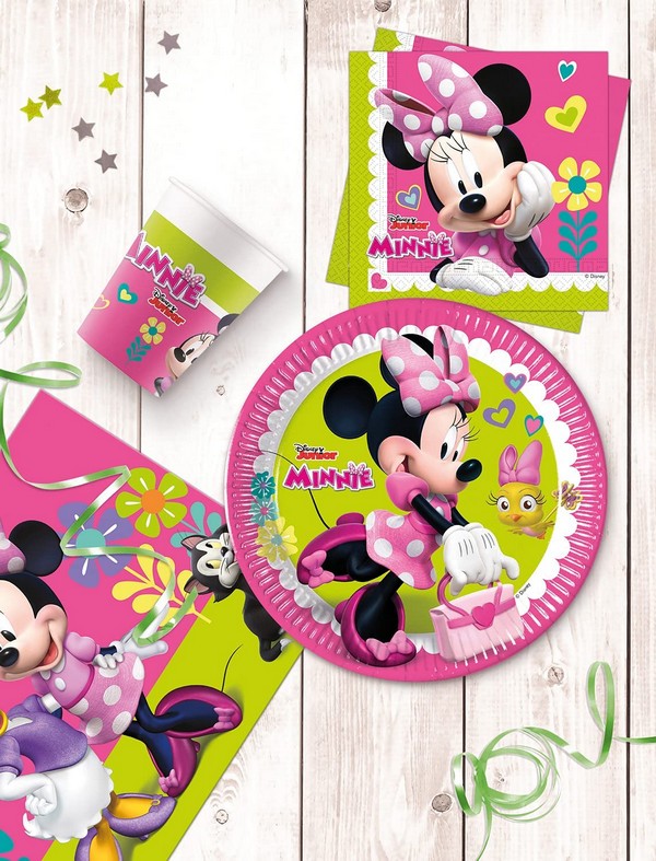 Minnie Egér Papír Parti Tányér 23 cm, 8 db-os