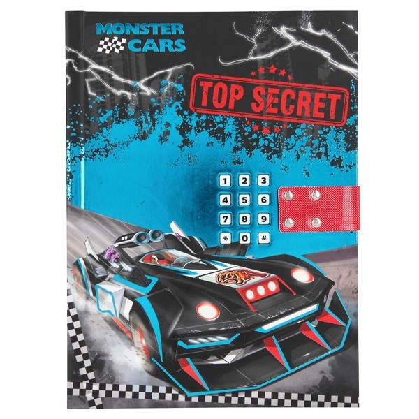Monster Cars Számkódos Titkos napló hanggal