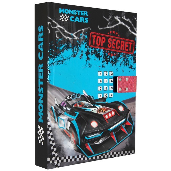 Monster Cars Számkódos Titkos napló hanggal