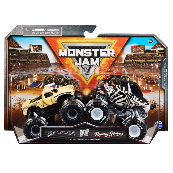 Monster Jam 1:64 kisautók 2-es csomag, többféle