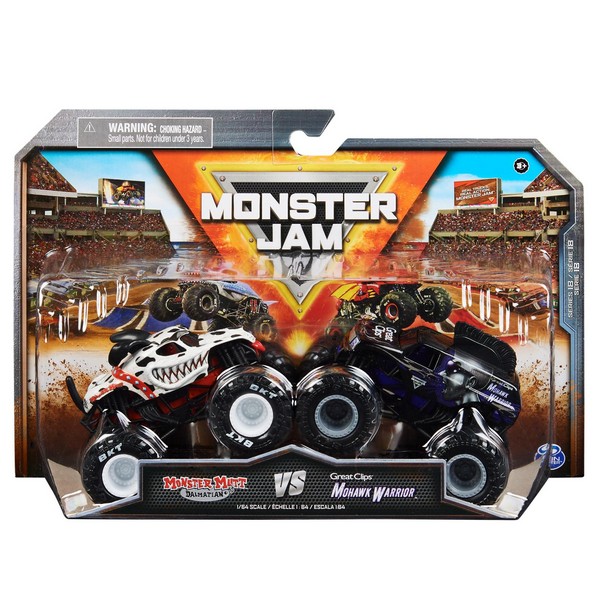 Monster Jam 1:64 kisautók 2-es csomag, többféle
