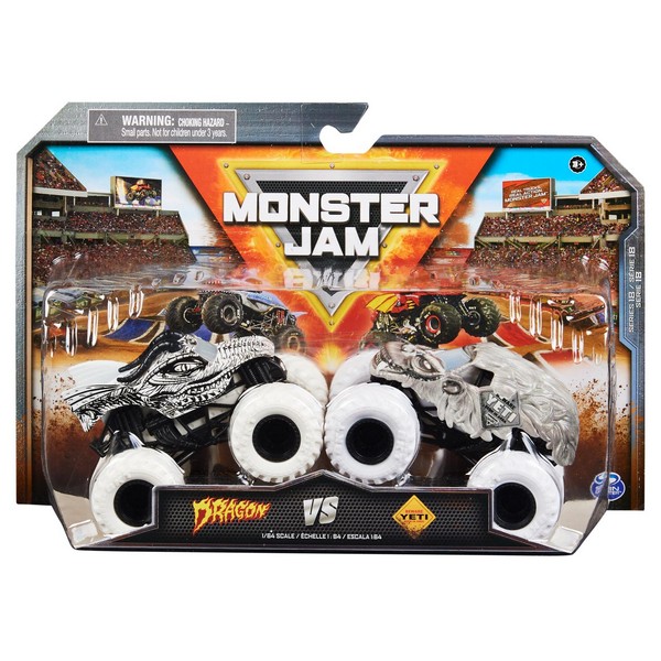 Monster Jam 1:64 kisautók 2-es csomag, többféle