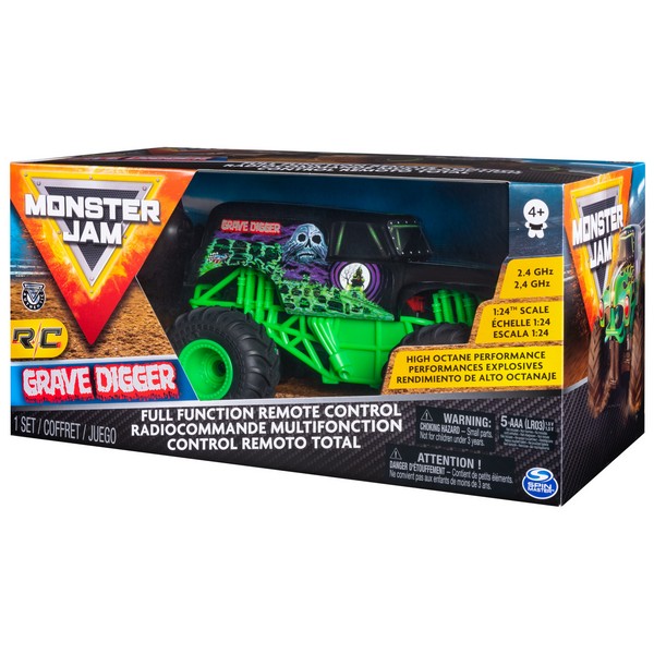 Monster Jam Grave Digger Távirányítós Autó 1:24
