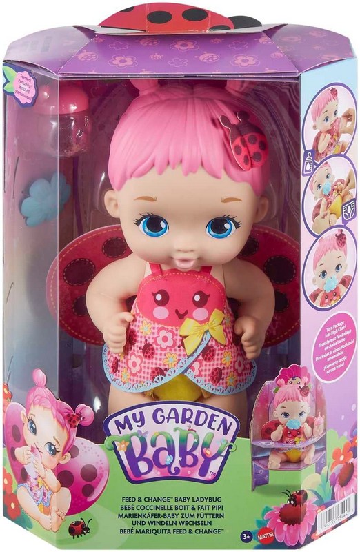 My Garden Baby Édi-Bébi Gondoskodás - Rózsaszín Katica