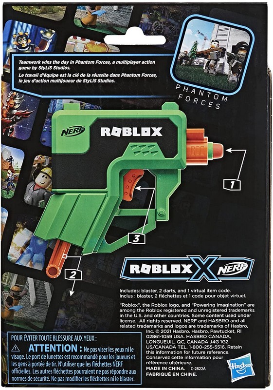 Nerf Roblox Microshots - Boxy Buster szivacslövő fegyver