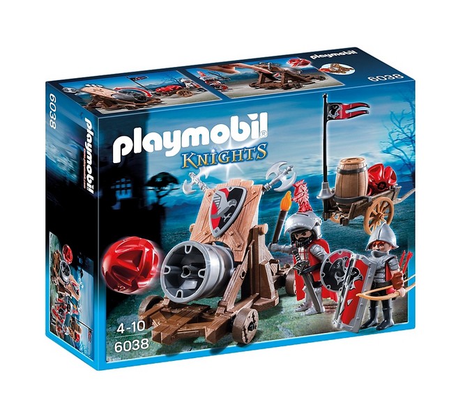 Playmobil 6038 Tűzgolyós faltörő, sólyom-lovagokkal