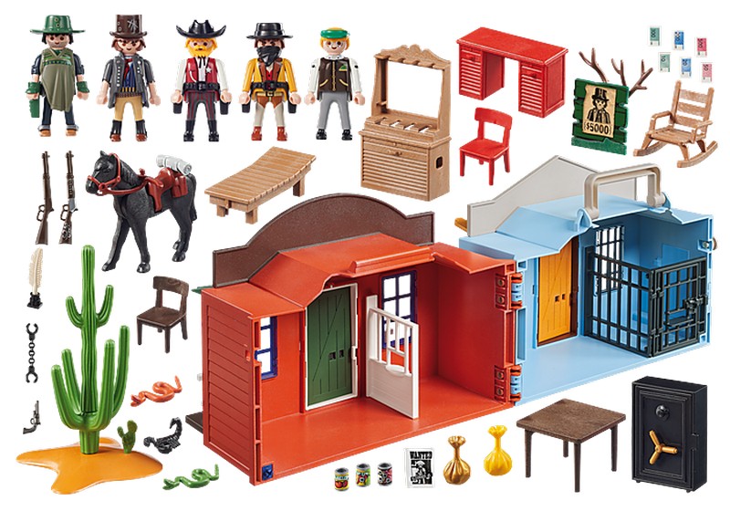 Playmobil 70012 Hordozható western város