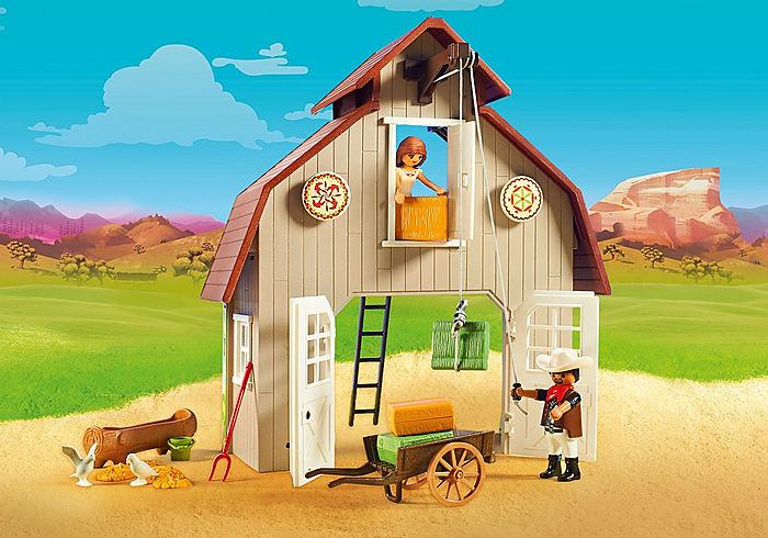Playmobil 70118 Lucky, Prudi és Abigél istállója